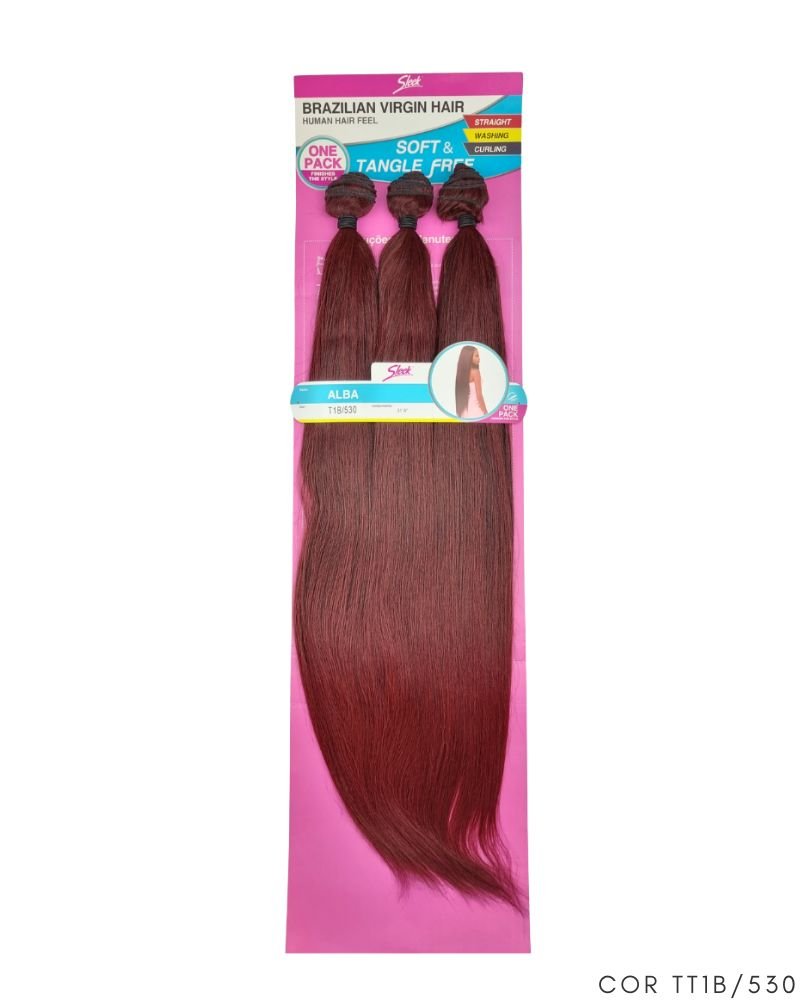 Cabelo Bio Fibra Alba Liso - Brazilian Virgin Hair Sleek