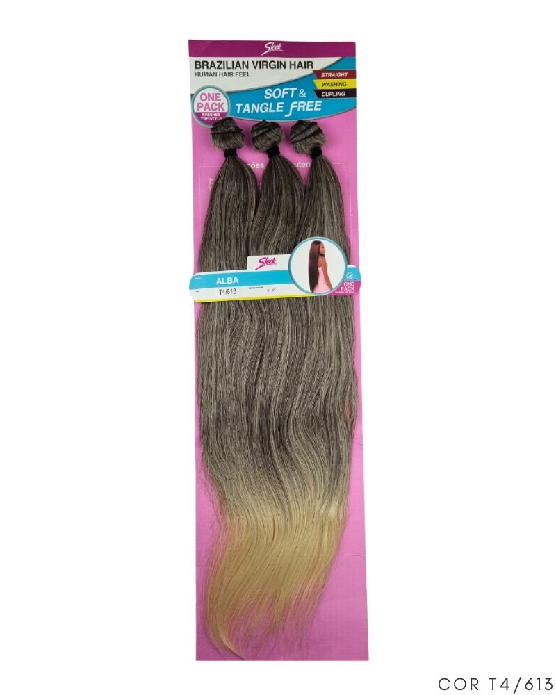 Cabelo Bio Fibra Alba Liso - Brazilian Virgin Hair Sleek