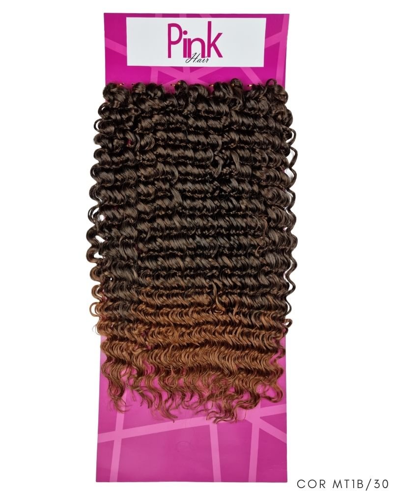 Cabelo Bio Fibra Ariana Cacheado - Pink Hair