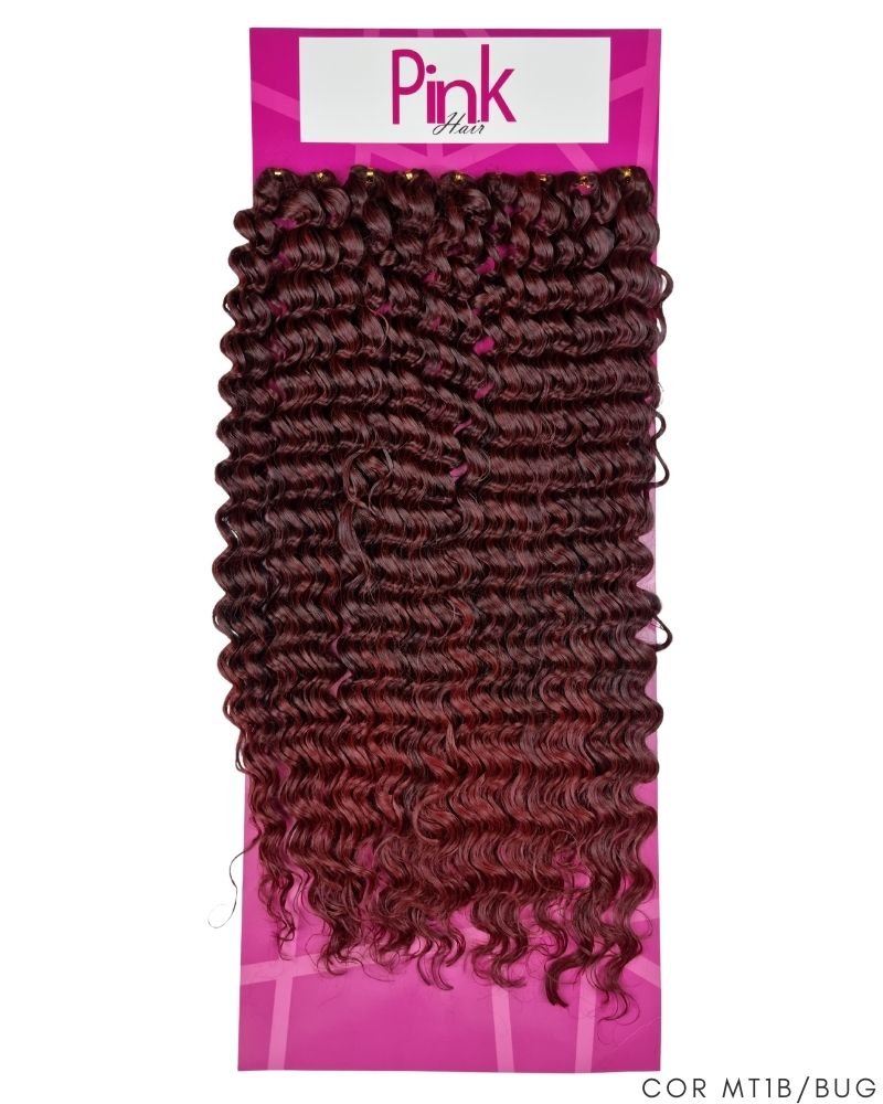 Cabelo Bio Fibra Ariana Cacheado - Pink Hair