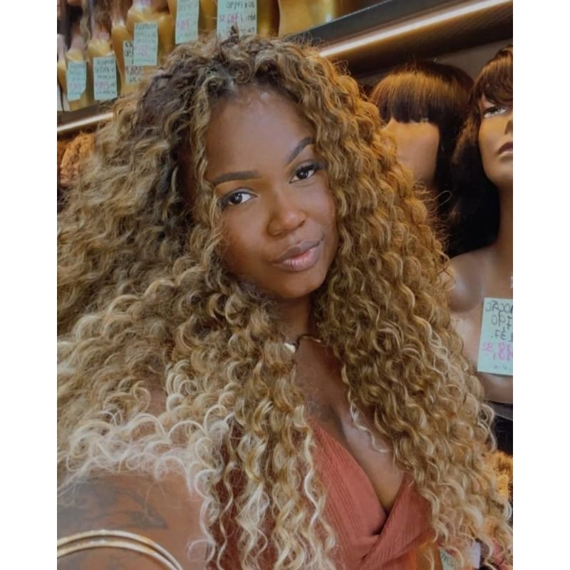Cabelo Bio Fibra Ariana Cacheado - Pink Hair