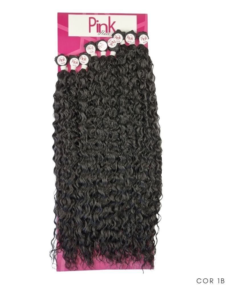 Cabelo Bio Fibra Beyonce Cacheado - Pink Hair