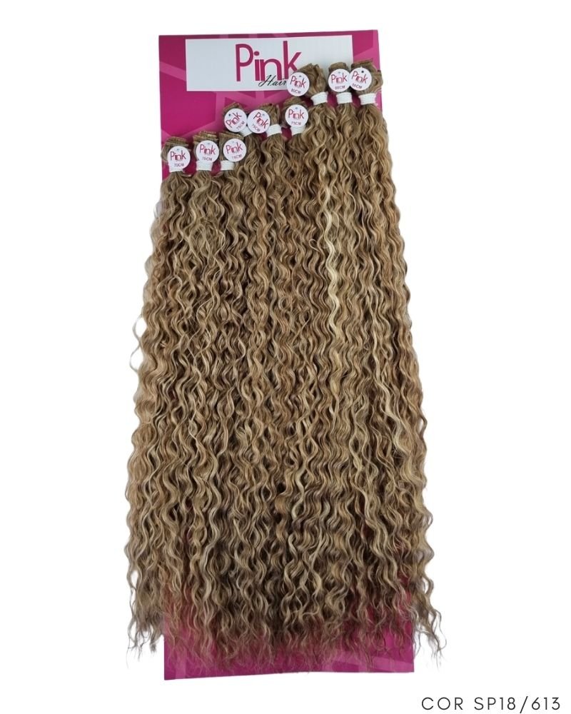 Cabelo Bio Fibra Beyonce Cacheado - Pink Hair