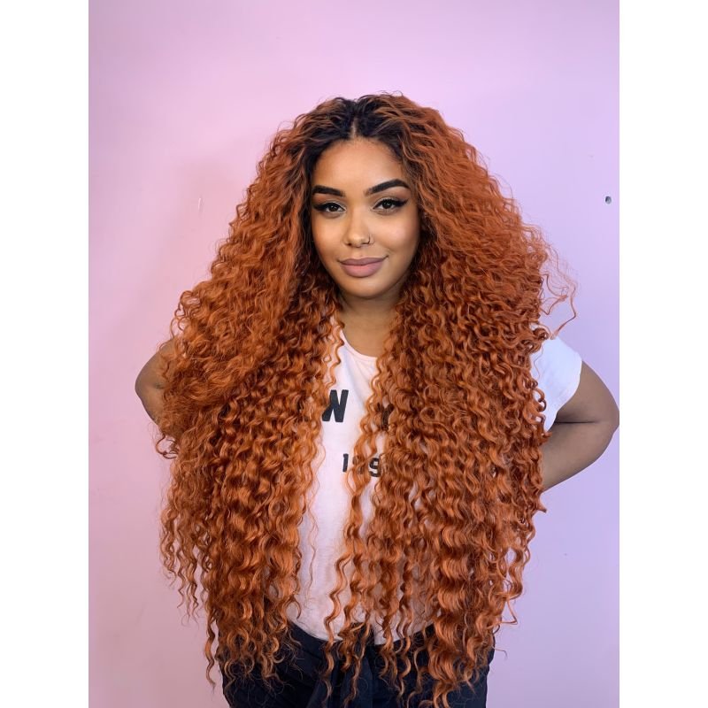 Cabelo Bio Fibra Beyonce Cacheado - Pink Hair