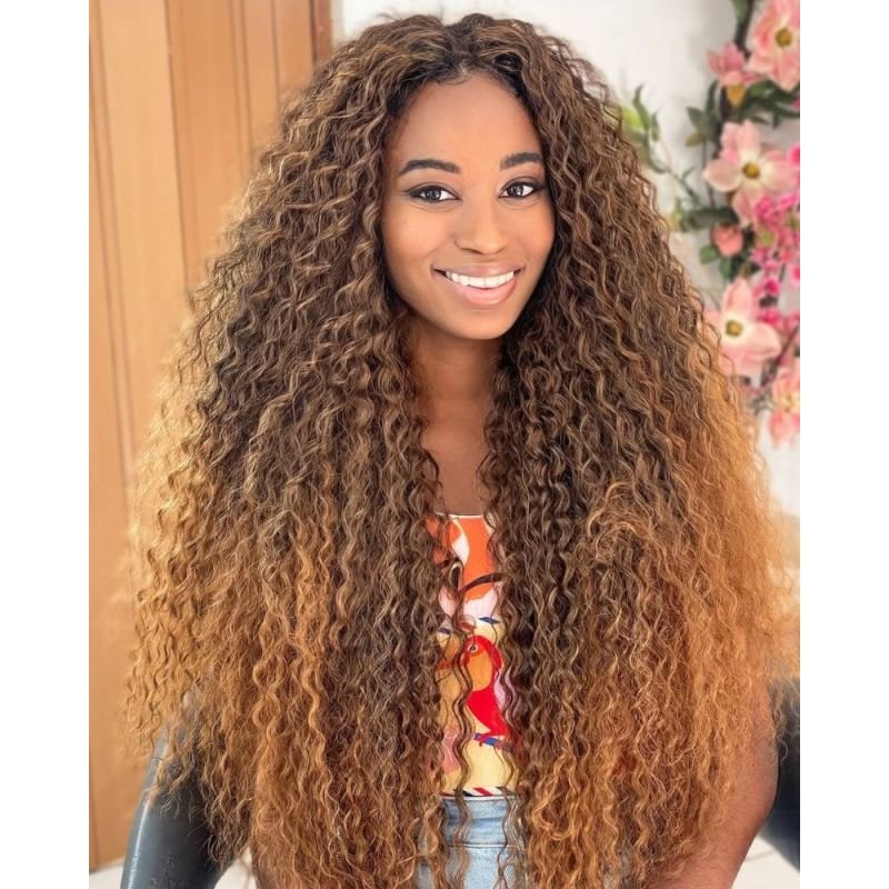 Cabelo Bio Fibra Cloe Cacheado - Pink Hair