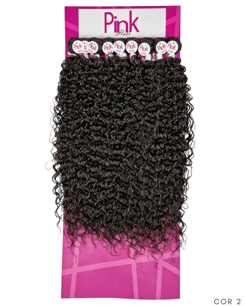 Cabelo Bio Fibra Daiana Cacheado - Pink Hair