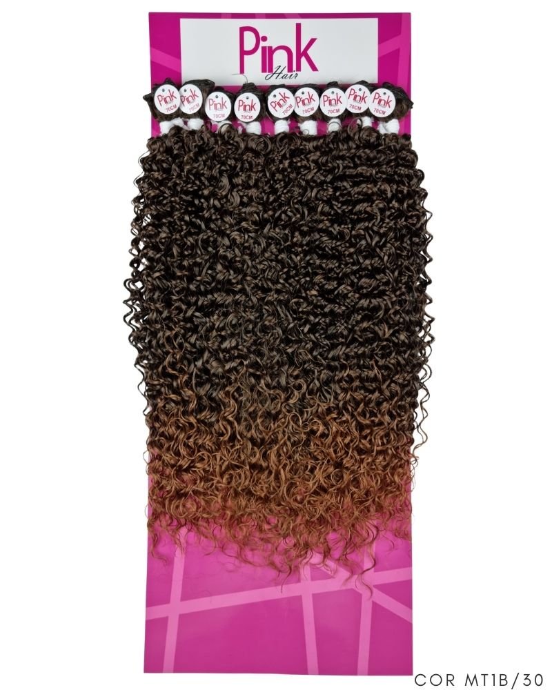 Cabelo Bio Fibra Daiana Cacheado - Pink Hair