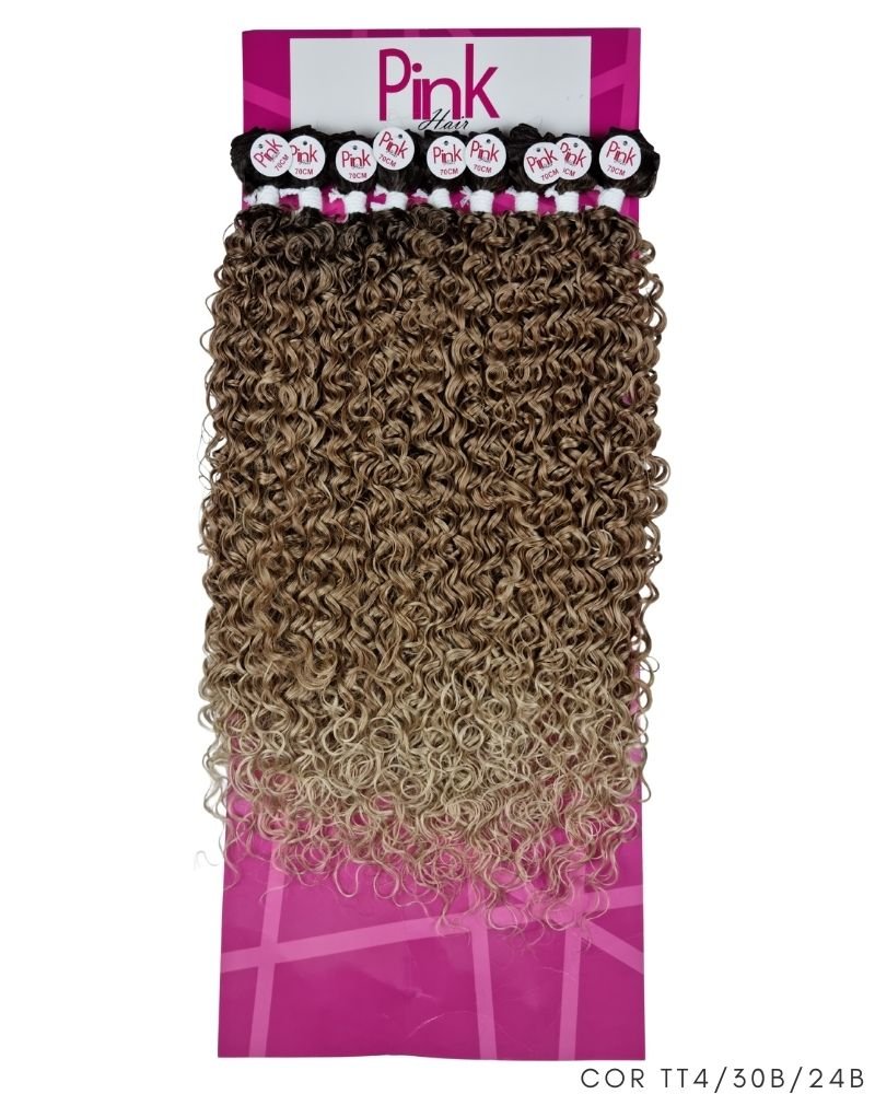 Cabelo Bio Fibra Daiana Cacheado - Pink Hair
