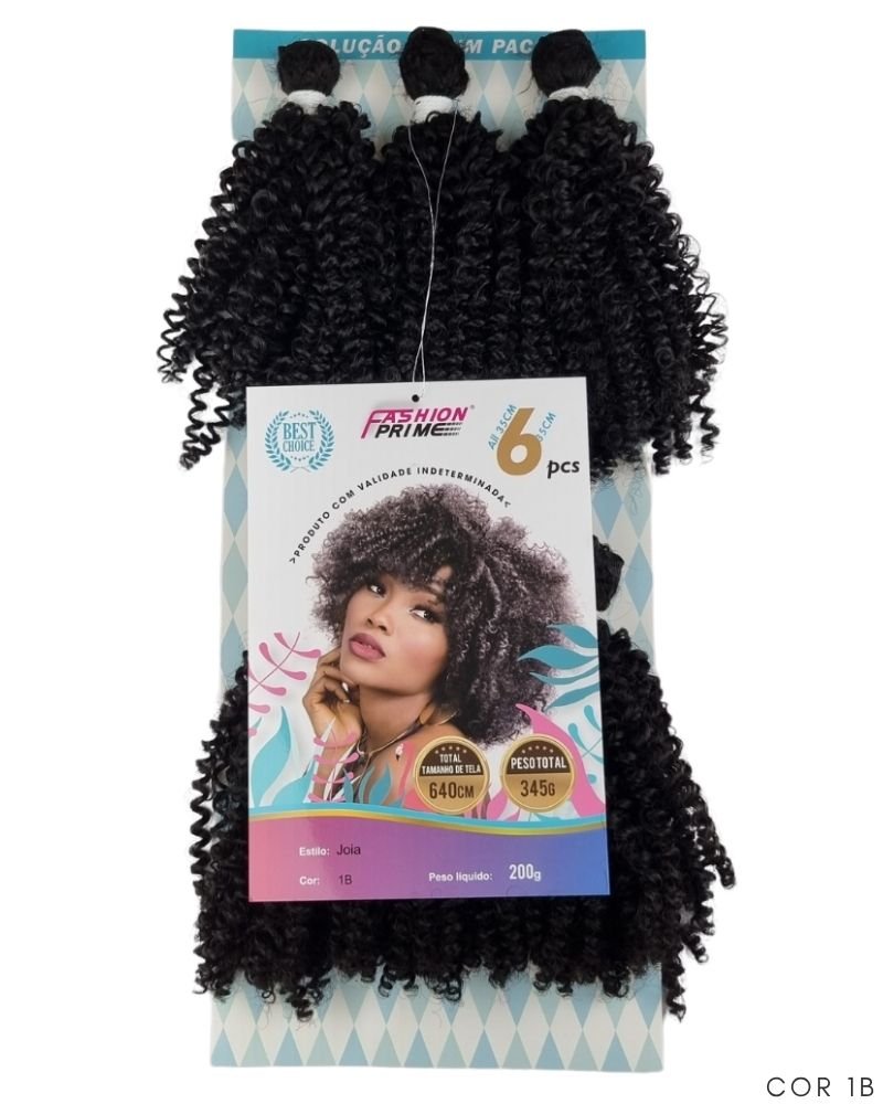 Cabelo Bio Fibra Joia Cacheado - Fashion Prime