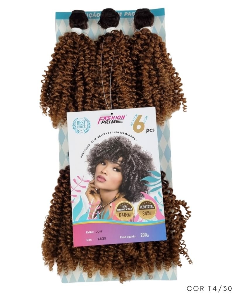Cabelo Bio Fibra Joia Cacheado - Fashion Prime