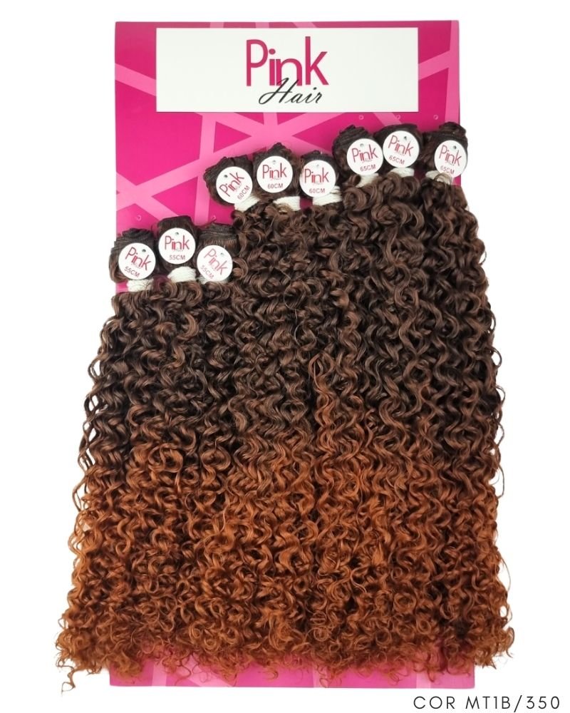 Cabelo Bio Fibra Latifa Cacheado - Pink Hair