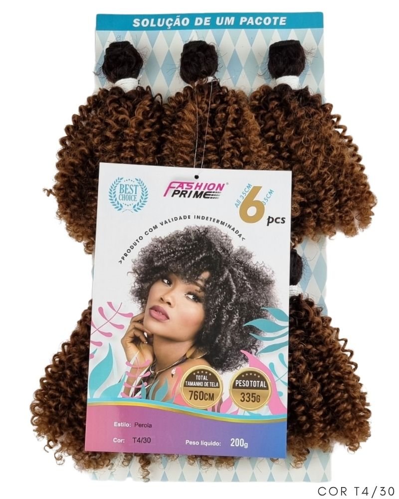 Cabelo Bio Fibra Perola Cacheado - Fashion Prime