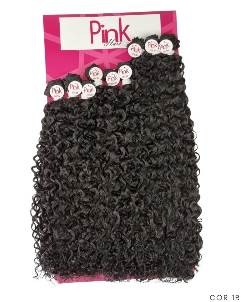 Cabelo Bio Fibra Rihana Cacheado - Pink Hair