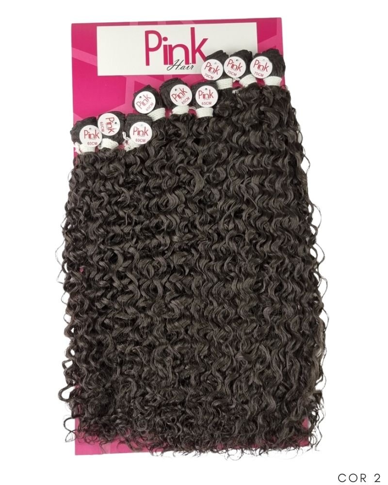 Cabelo Bio Fibra Rihana Cacheado - Pink Hair