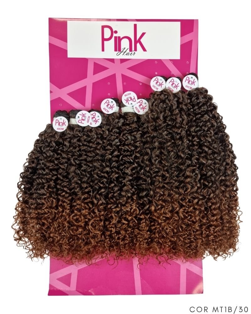 Cabelo Bio Fibra Susan Cacheado - Pink Hair