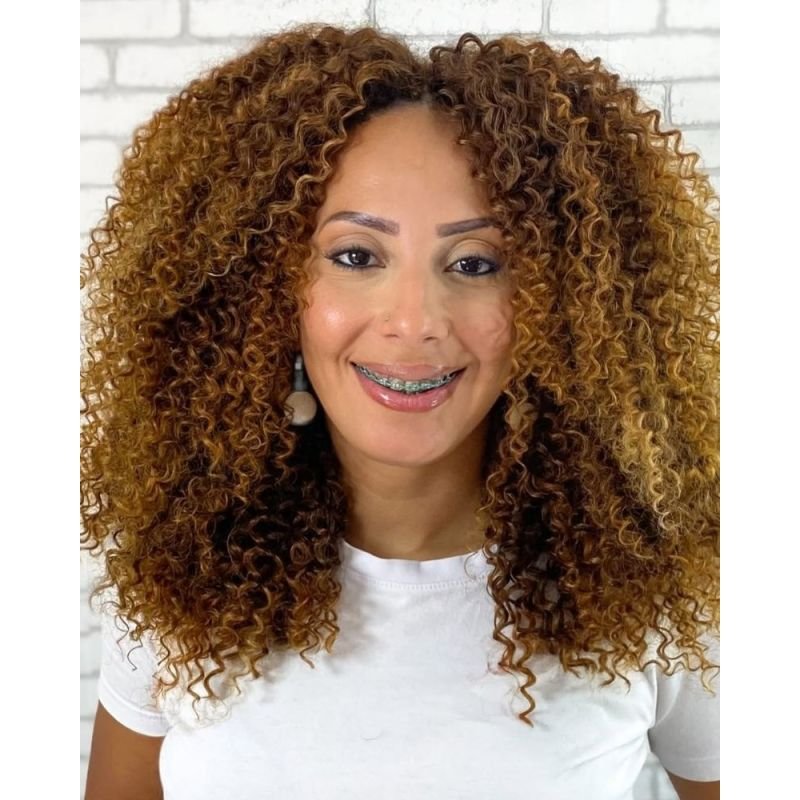 Cabelo Bio Fibra Susan Cacheado - Pink Hair