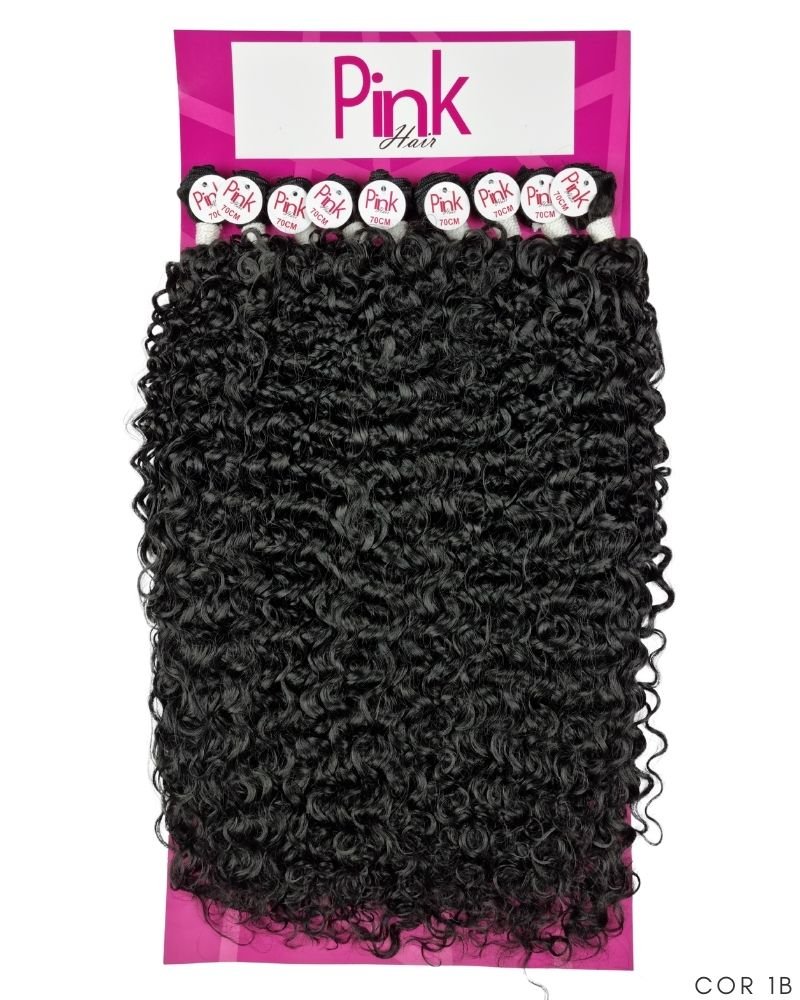 Cabelo Bio Fibra Tina Cacheado - Pink Hair