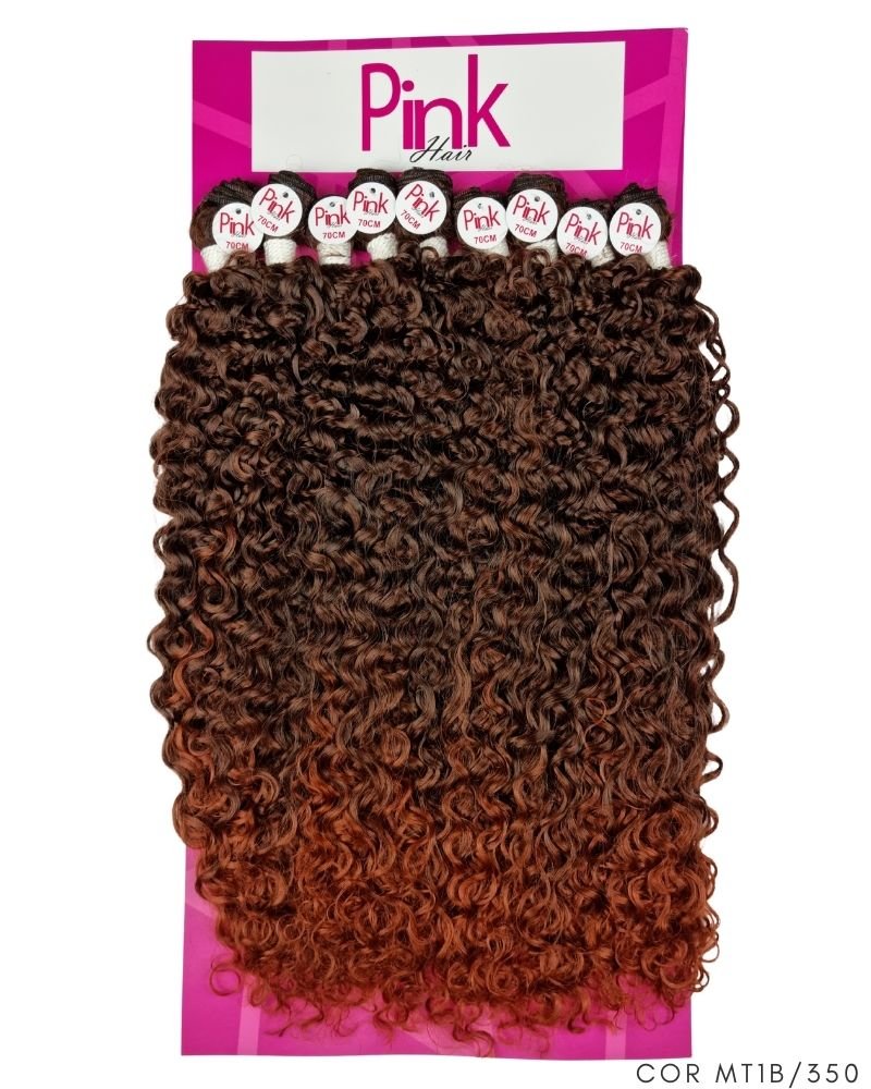 Cabelo Bio Fibra Tina Cacheado - Pink Hair