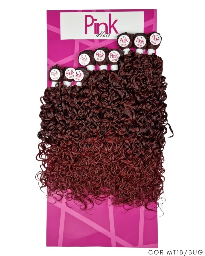 Cabelo Bio Fibra Tyla Cacheado - Pink Hair