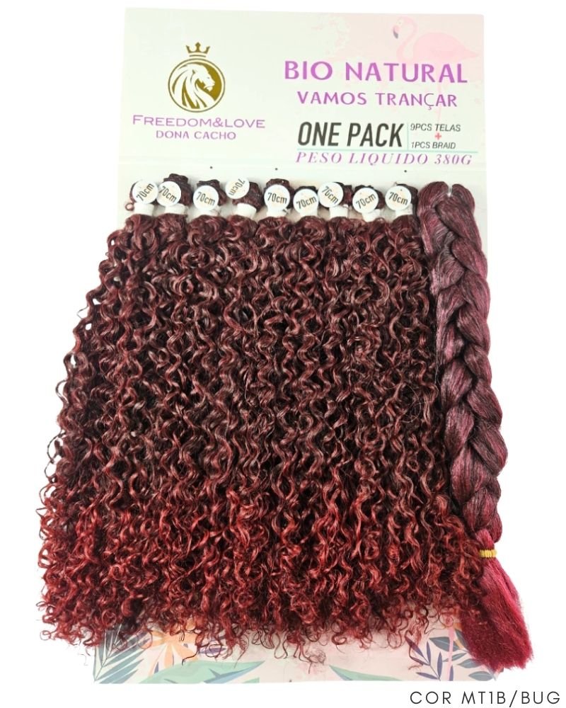 Cabelo Bio Natural Miss Channel Cacheado - Freedom Love