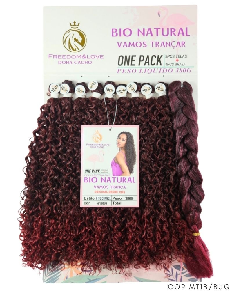 Cabelo Bio Natural Miss Channel Cacheado - Freedom Love