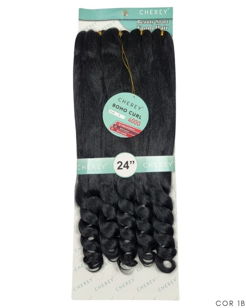 Cabelo Boho Curl French Braid Jumbo Premium 400g - Cherey