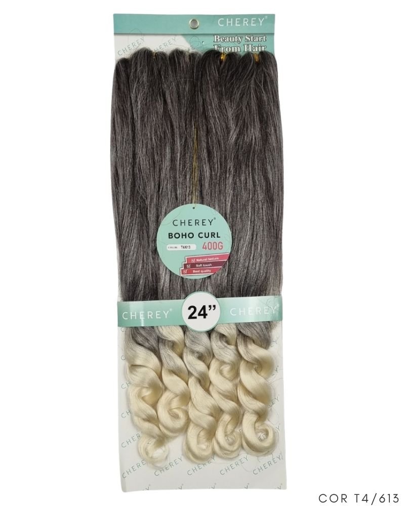Cabelo Boho Curl French Braid Jumbo Premium 400g - Cherey