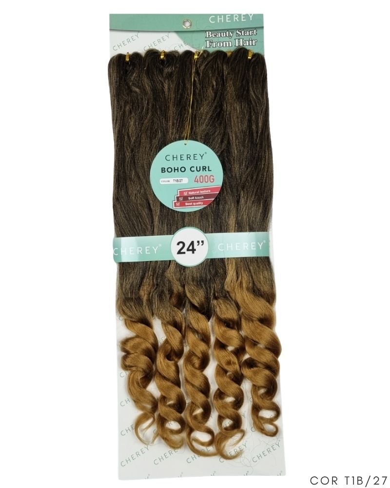 Cabelo Boho Curl French Braid Jumbo Premium 400g - Cherey