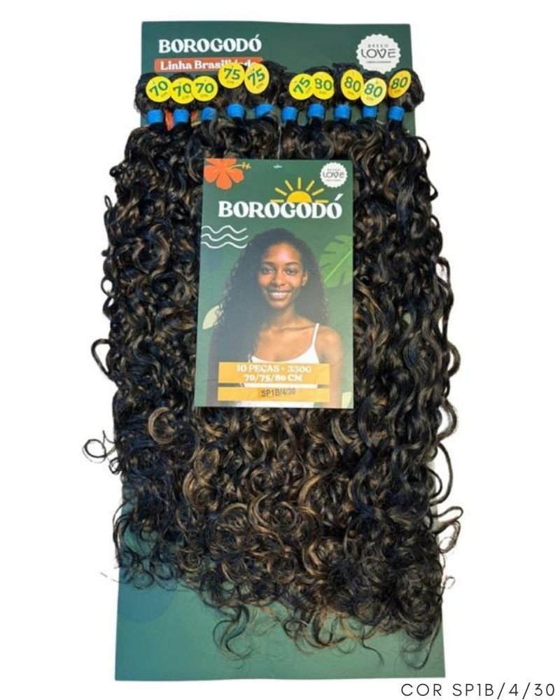 Cabelo Borogodó Fibra Brasileira Bio Fibra Cacheado