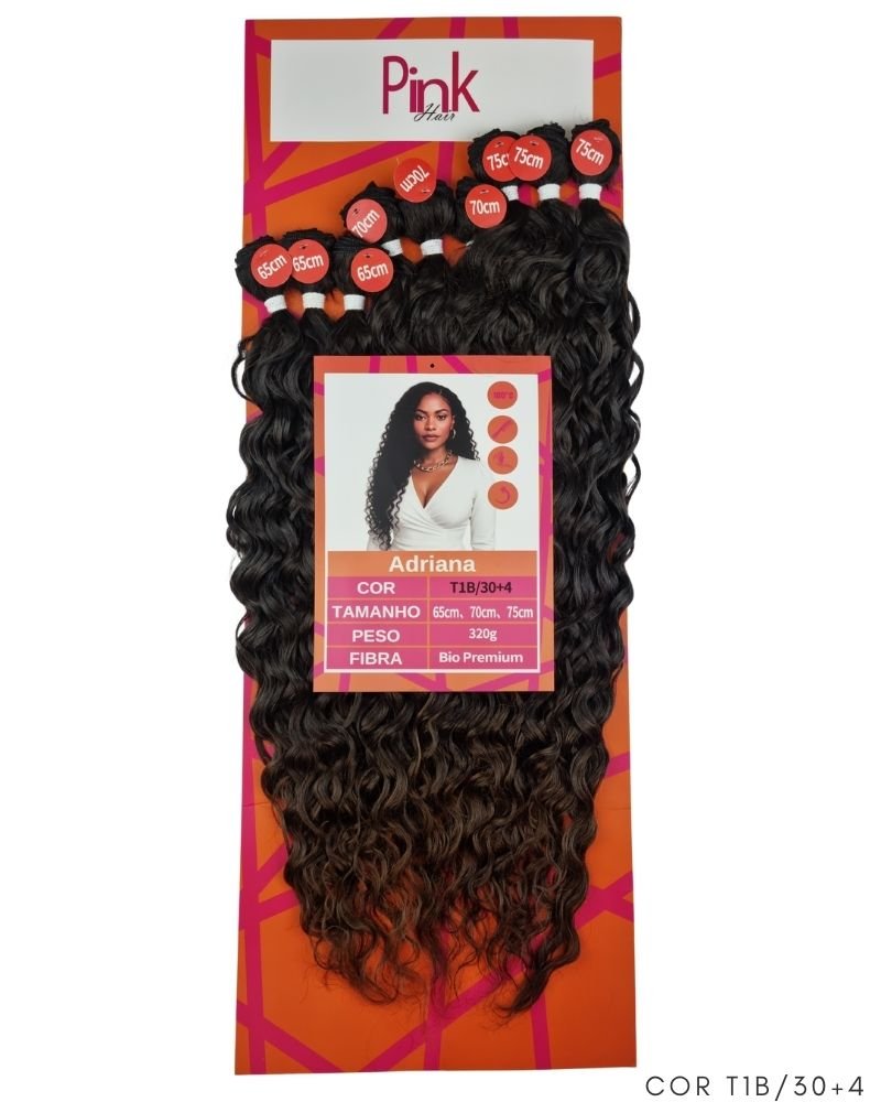 Cabelo Cacheado Adriana Bio Fibra Premium - Pink Hair