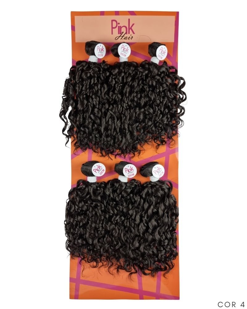 Cabelo Cacheado Camila Bio Fibra Premium - Pink Hair