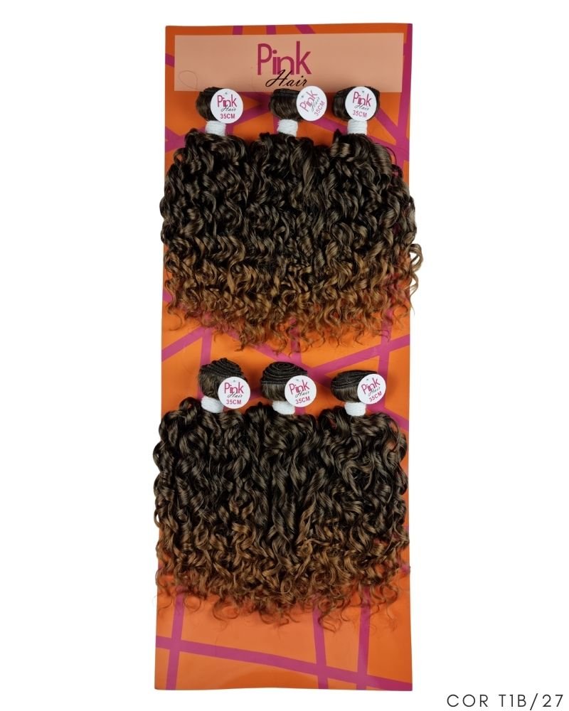 Cabelo Cacheado Camila Bio Fibra Premium - Pink Hair