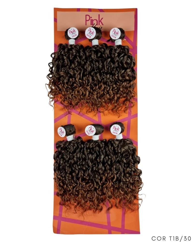 Cabelo Cacheado Camila Bio Fibra Premium - Pink Hair