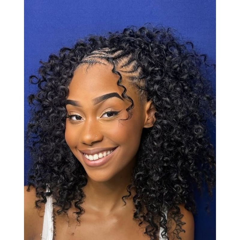 Cabelo Cacheado Camila Bio Fibra Premium - Pink Hair