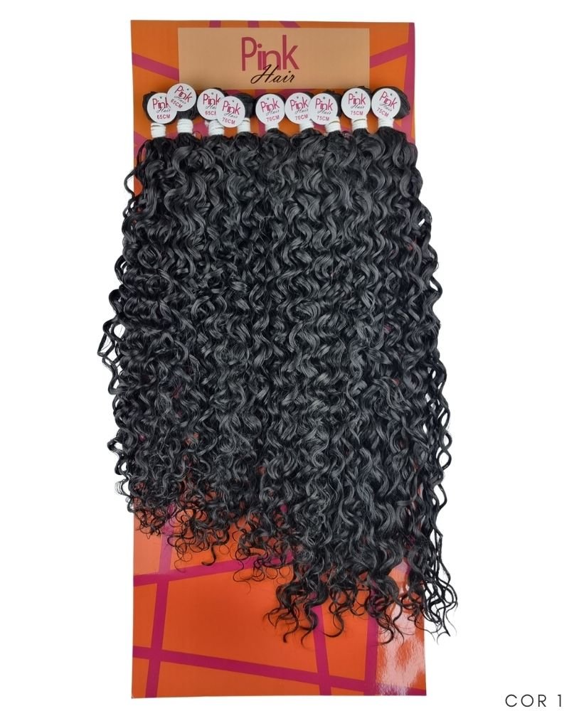 Cabelo Cacheado Carla Bio Fibra Premium - Pink Hair
