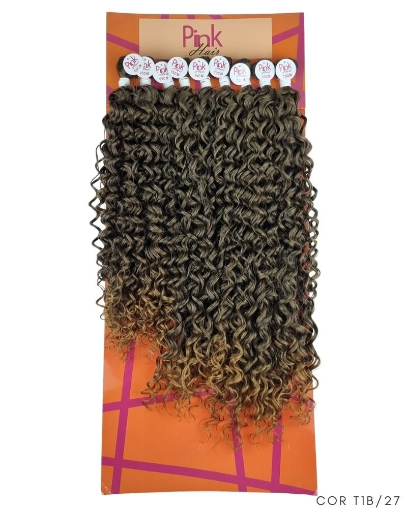 Cabelo Cacheado Carla Bio Fibra Premium - Pink Hair