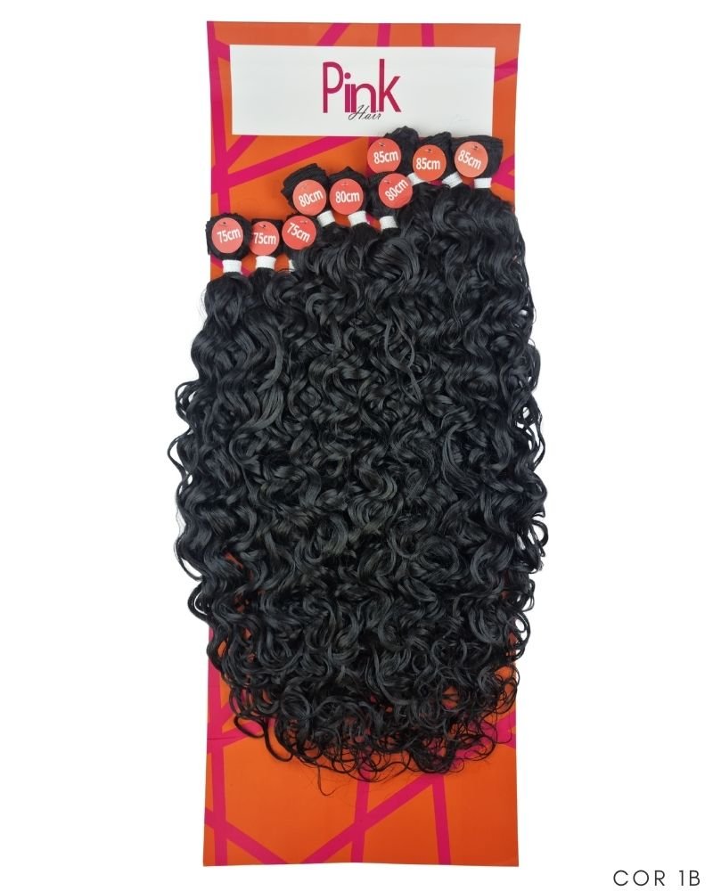 Cabelo Cacheado Fernanda Bio Fibra Premium - Pink Hair