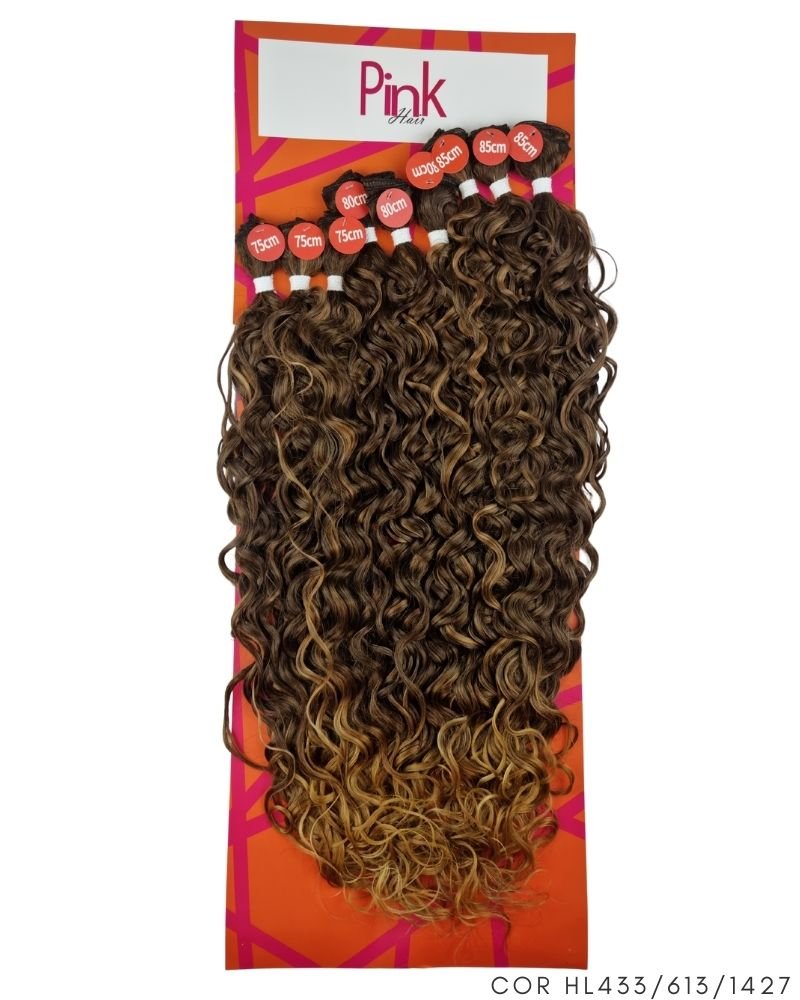 Cabelo Cacheado Fernanda Bio Fibra Premium - Pink Hair
