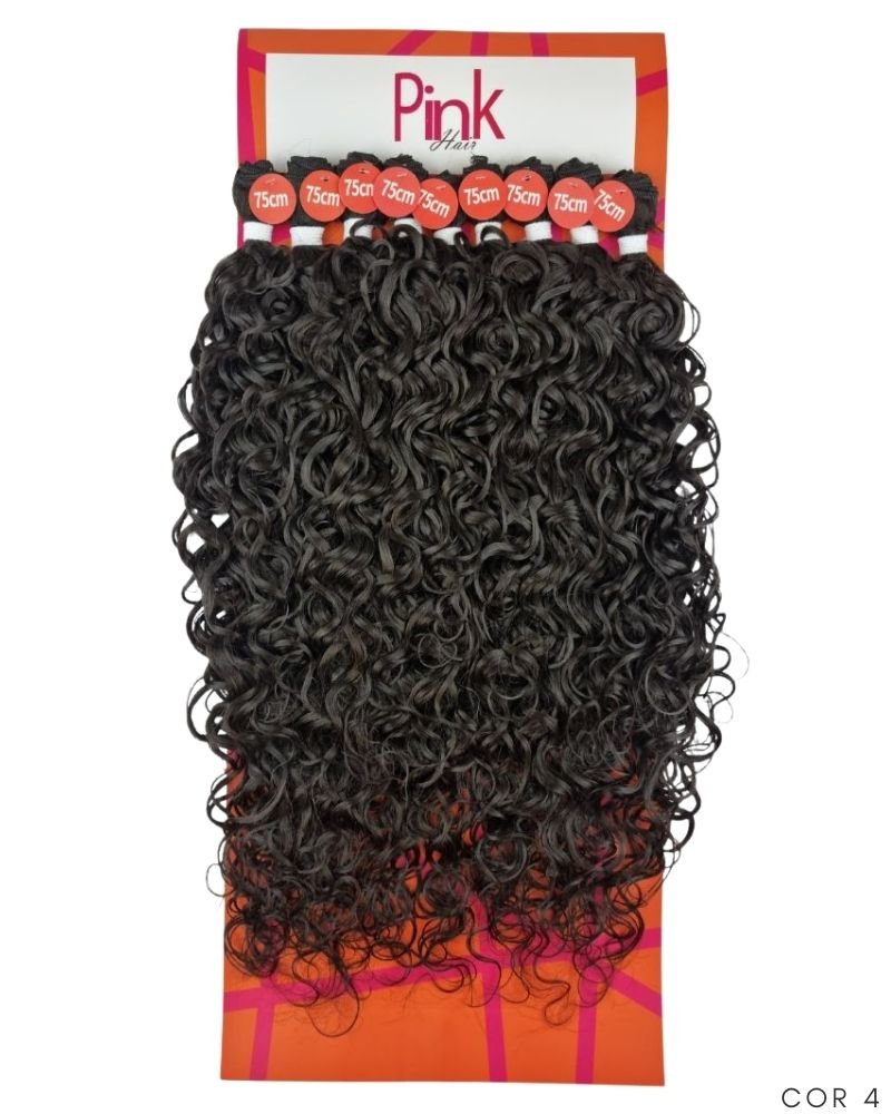 Cabelo Cacheado Flavia Bio Fibra Premium - Pink Hair