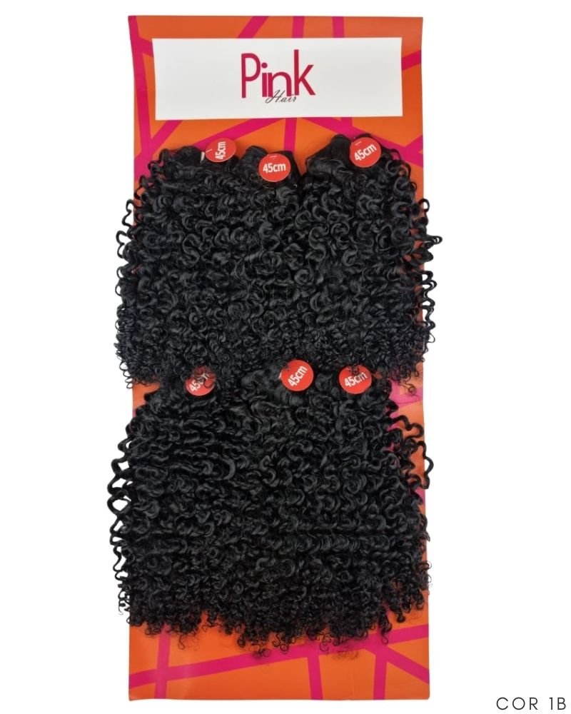 Cabelo Cacheado Gloria Bio Fibra Premium - Pink Hair