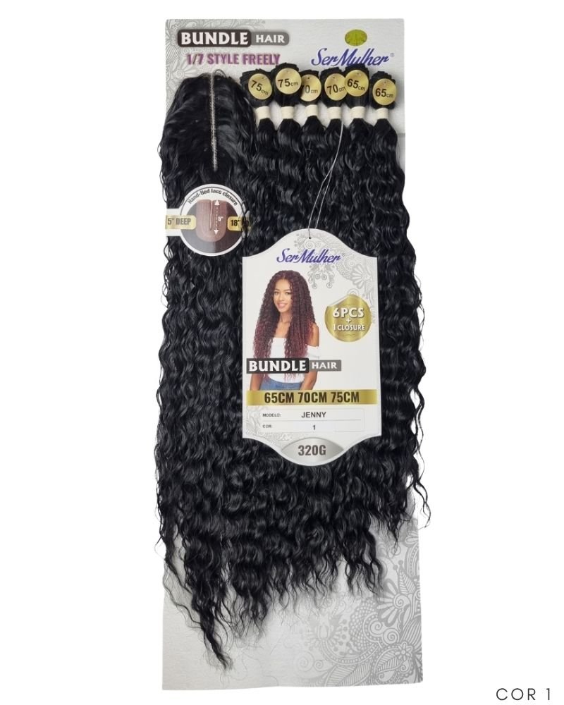 Cabelo Cacheado Jenny com Closure - Ser Mulher