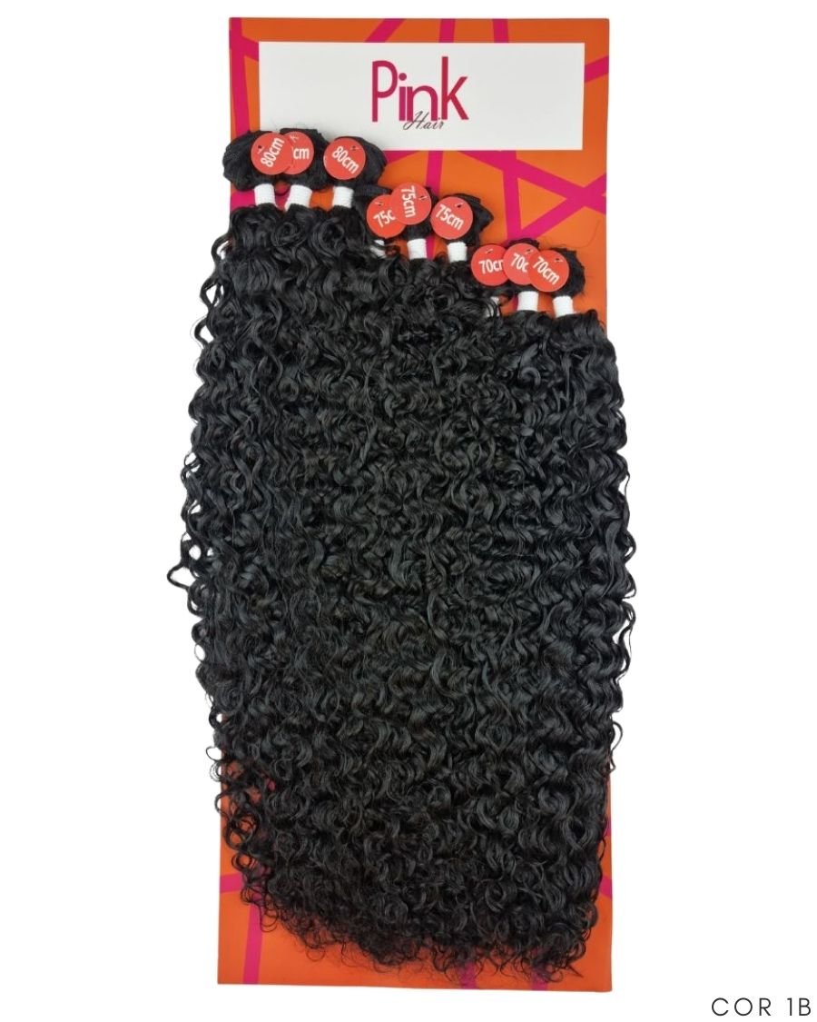 Cabelo Cacheado Juliana Bio Fibra Premium - Pink Hair