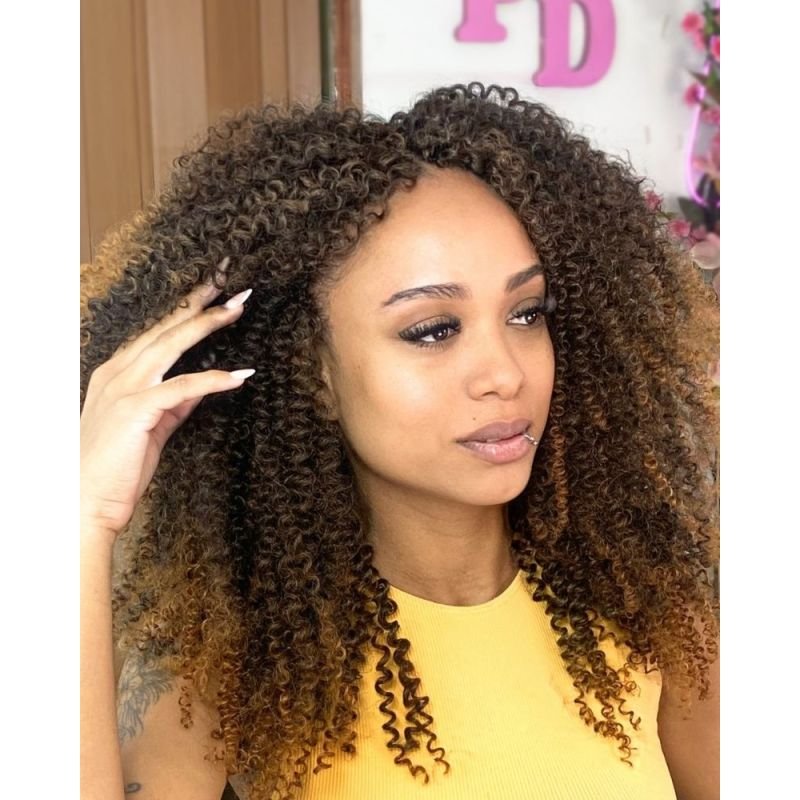 Cabelo Cacheado Manu Bio Fibra Premium - Pink Hair