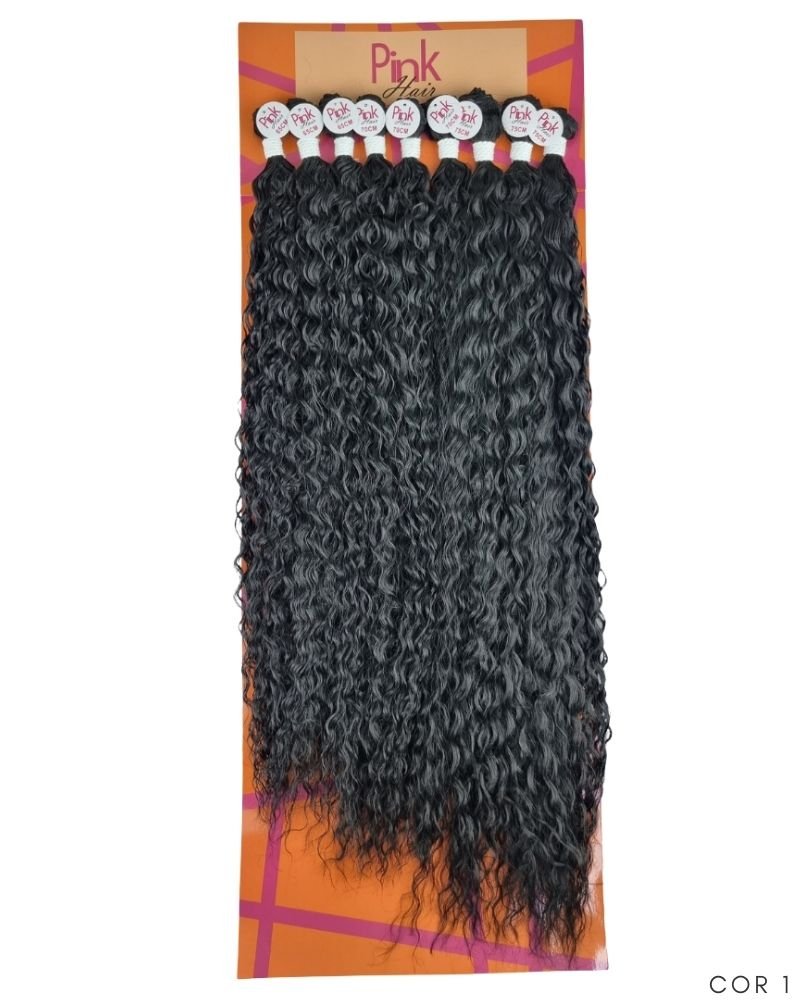 Cabelo Cacheado Milena Bio Fibra Premium - Pink Hair