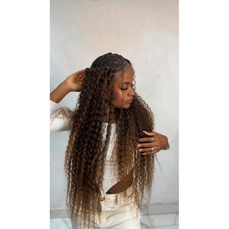 Cabelo Cacheado Milena Bio Fibra Premium - Pink Hair