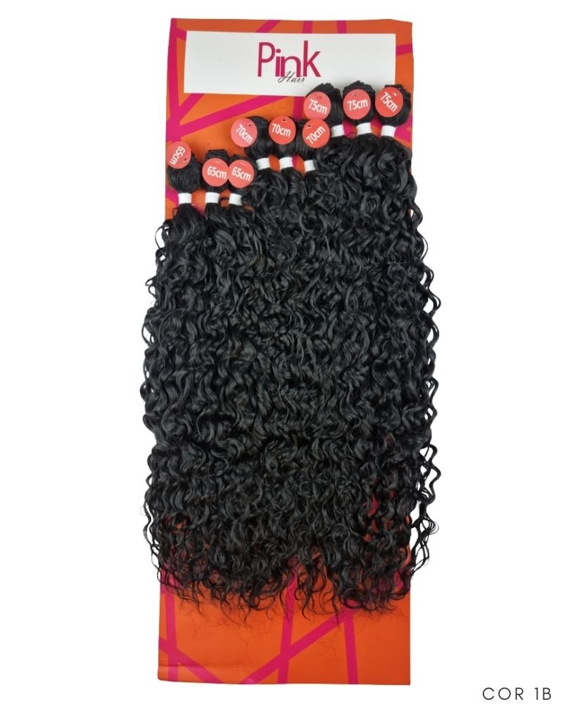 Cabelo Cacheado Paola Bio Fibra Premium - Pink Hair