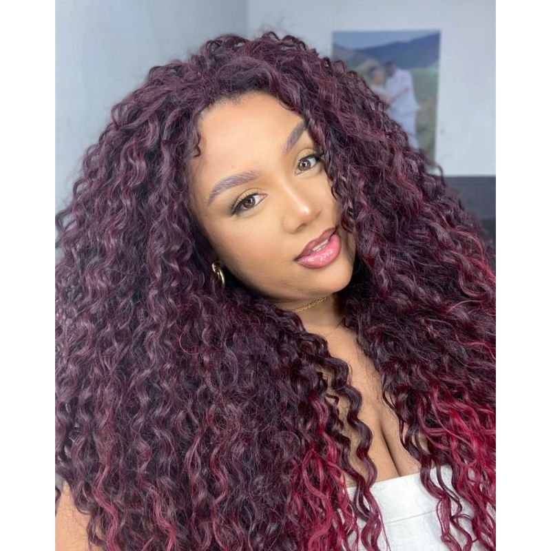 Cabelo Cacheado Paola Bio Fibra Premium - Pink Hair