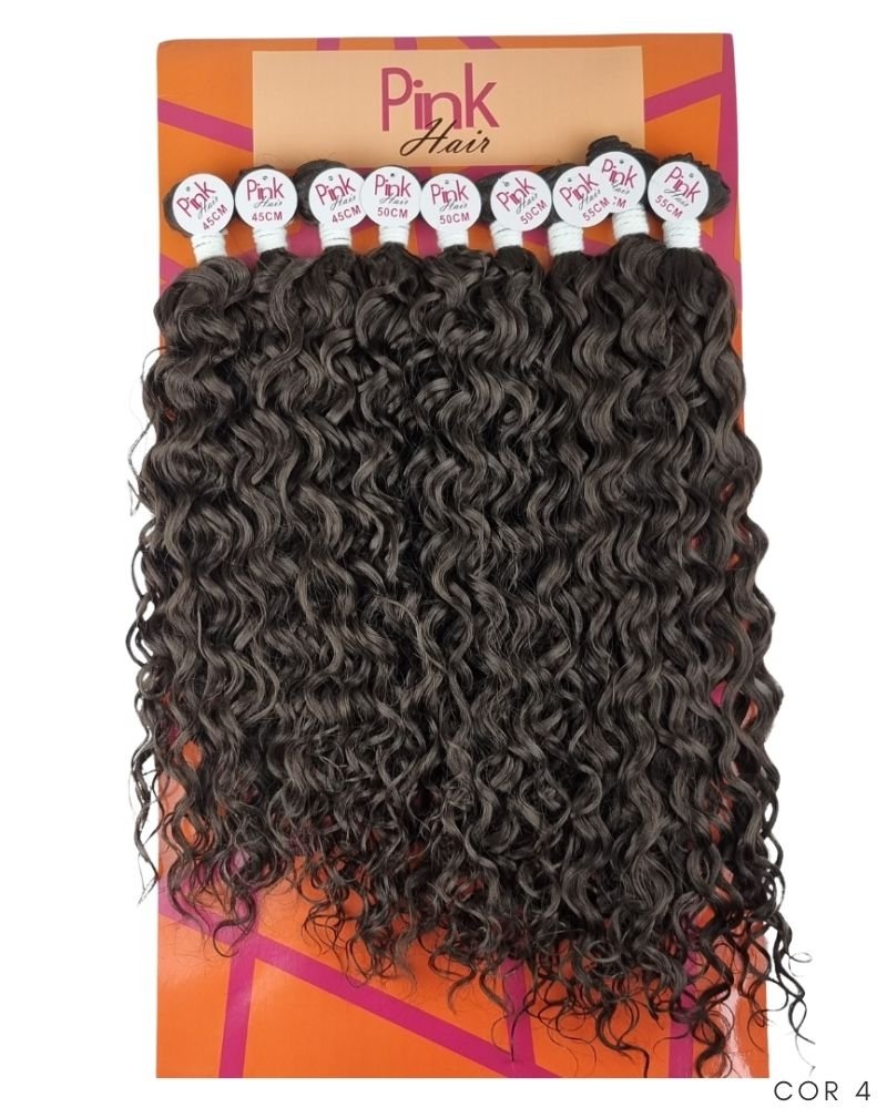 Cabelo Cacheado Priscila Bio Fibra Premium - Pink Hair