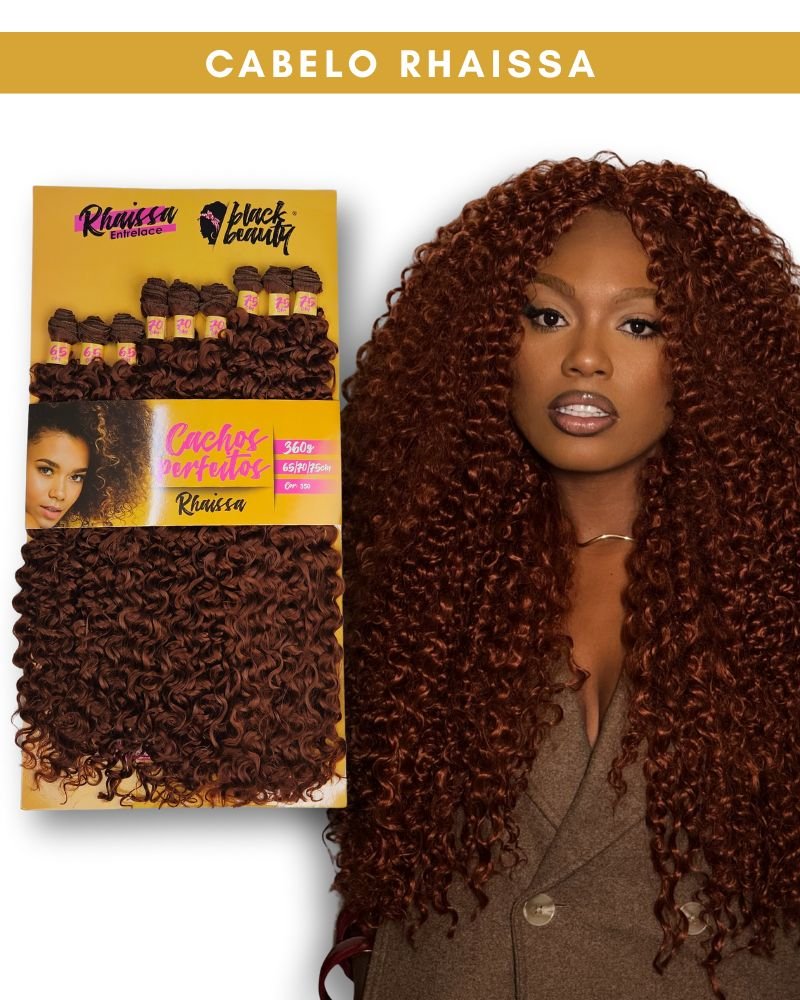 Cabelo Cacheado Rhaissa Orgânico - Black Beauty