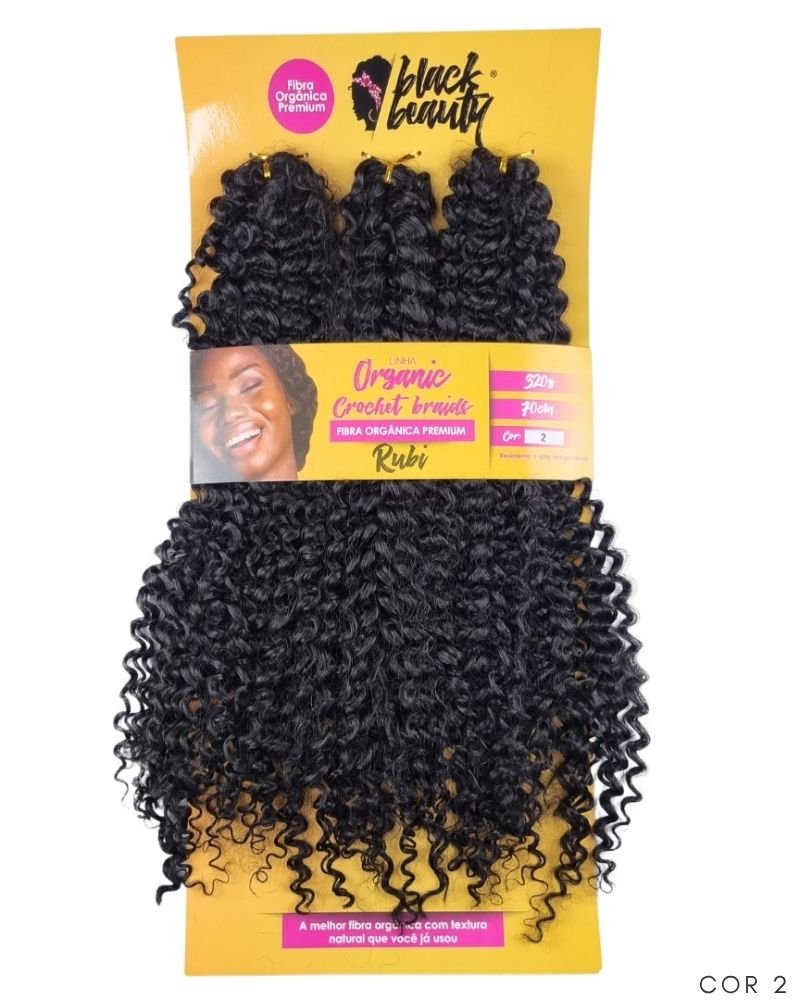 Cabelo Cacheado Rubi Orgânico - Black Beauty